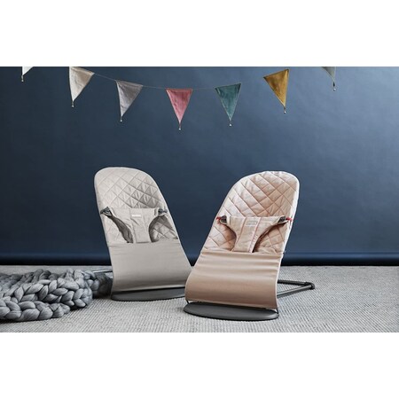 Babybjorn BabyBjrn Bouncer Bliss, Sand Gray, Cotton 006017US